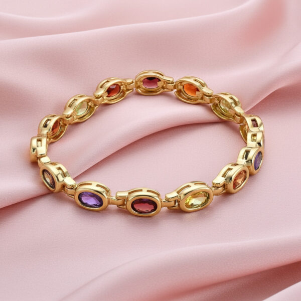 Classic Colored Stone Bracelet