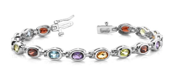 Classic Colored Stone Bracelet