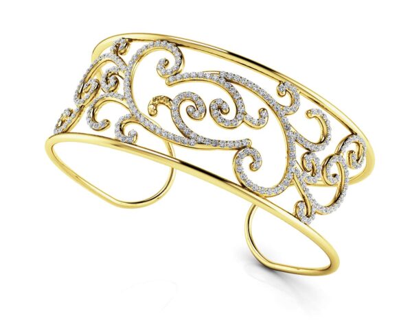 Luxurious Diamond Cuff