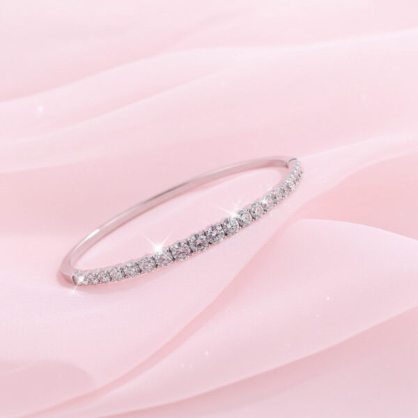 Diamond Dreams Graduated Bangle Bracelet