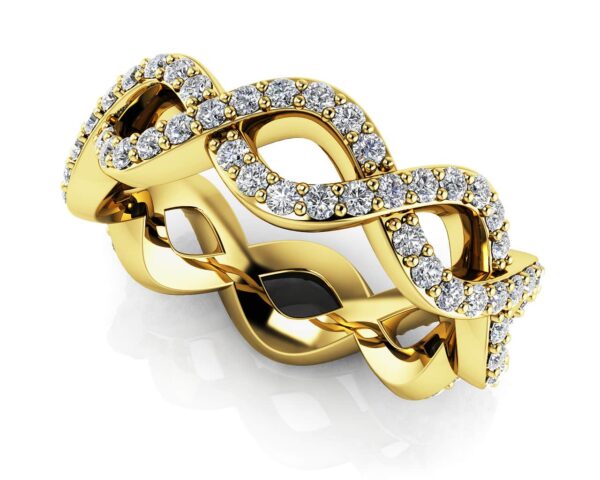 Woven Band Diamond Eternity