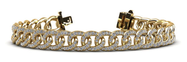 Graduated Diamond Swirl Bracelet for Women