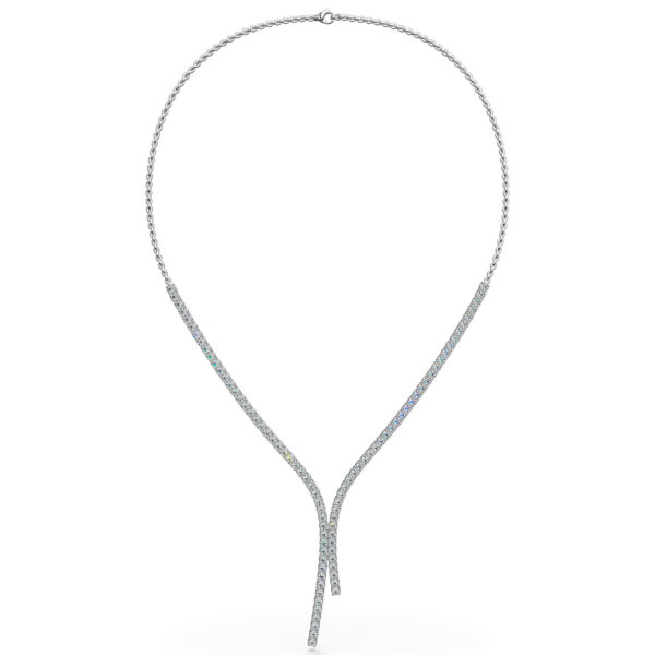 Lasso Diamond and Chain Tennis Necklace