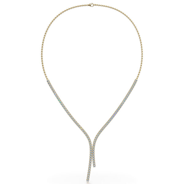 Lasso Diamond and Chain Tennis Necklace