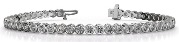 Timeless Bezel Set Diamond Tennis Bracelet
