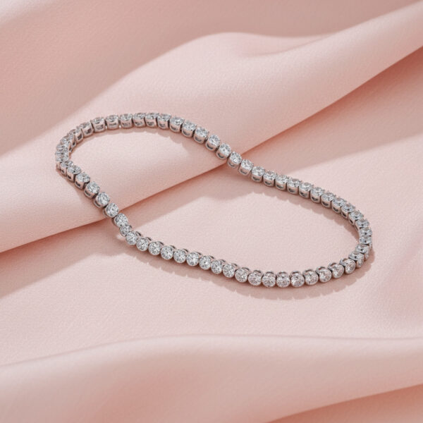 Timeless Bezel Set Diamond Tennis Bracelet