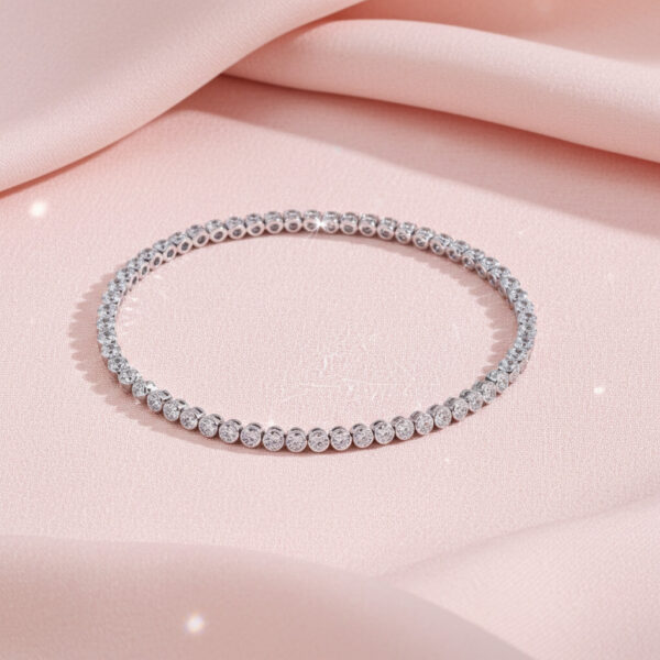 Timeless Bezel Set Diamond Tennis Bracelet