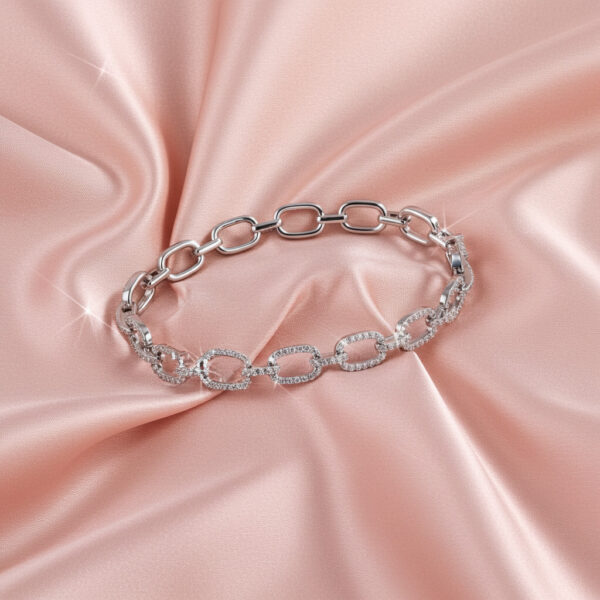 Paperclip Diamond Bracelet