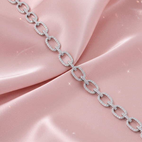 Paperclip Diamond Bracelet