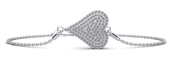Exquisite Heart Diamond Adjustable Bracelet