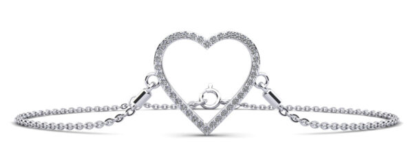 Perfect Heart Diamond Adjustable Bracelet
