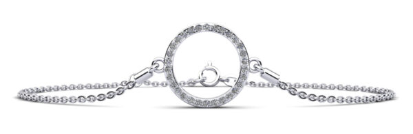 Perfect Circle Diamond Adjustable Bracelet