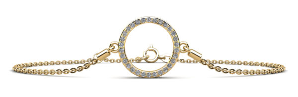 Perfect Circle Diamond Adjustable Bracelet