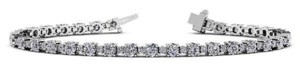 Alternating Diamond Tennis Bracelet