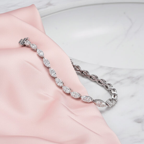 Marquise Elegant Diamond Bracelet