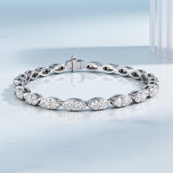 Marquise Elegant Diamond Bracelet