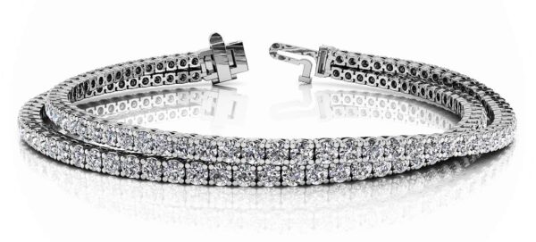Double Strand Flexible Diamond Bracelet
