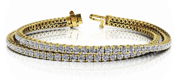 Double Strand Flexible Diamond Bracelet