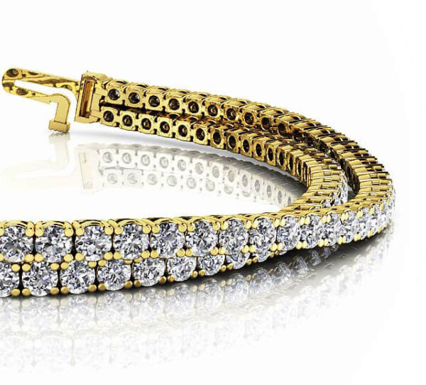 Double Strand Flexible Diamond Bracelet