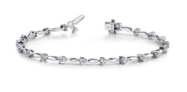 Alternating Diamond Drop Bracelet