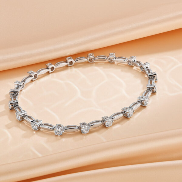 Alternating Diamond Drop Bracelet