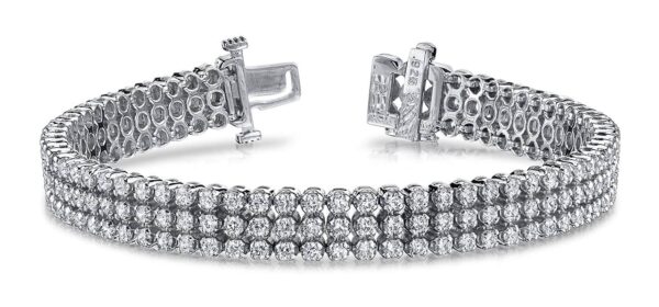 Triple Strand Diamond Bracelet