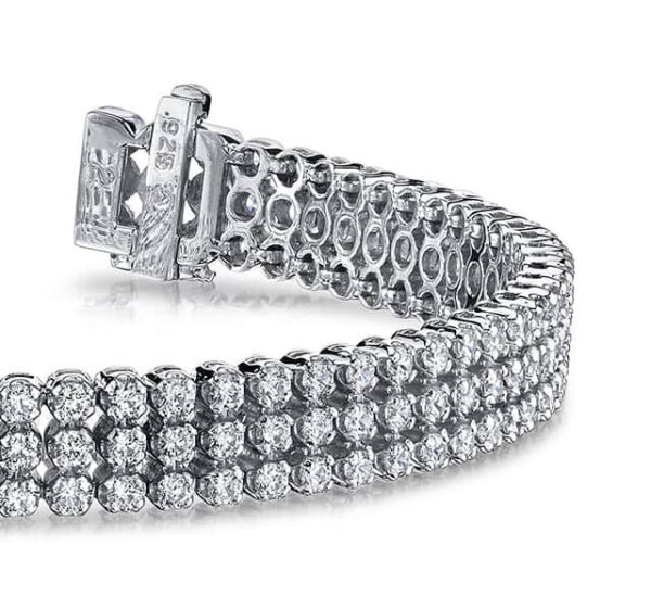 Triple Strand Diamond Bracelet