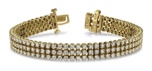 Triple Strand Diamond Bracelet