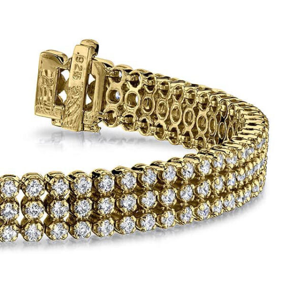 Triple Strand Diamond Bracelet