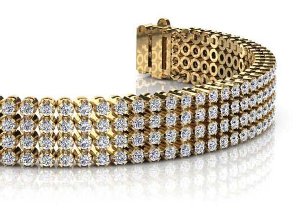Four Row Diamond Bracelet