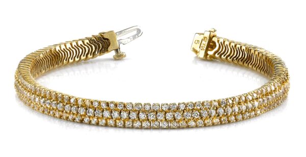 Showstopper Triple Row Diamond Bracelet