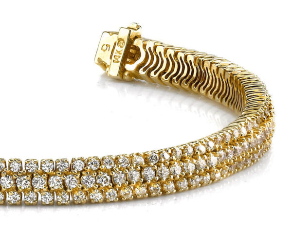Showstopper Triple Row Diamond Bracelet