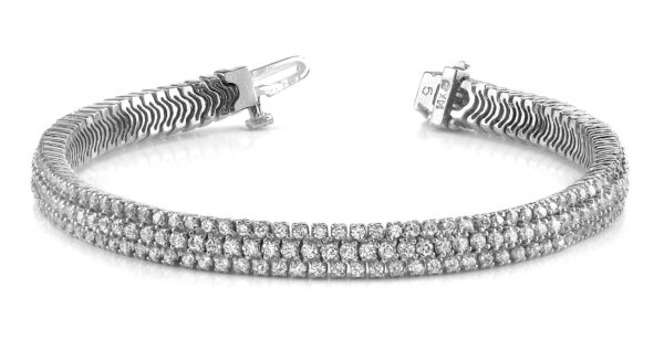 Showstopper Triple Row Diamond Bracelet