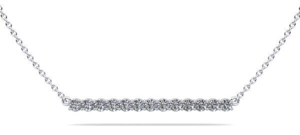 Modern Straight Line Diamond Pendant