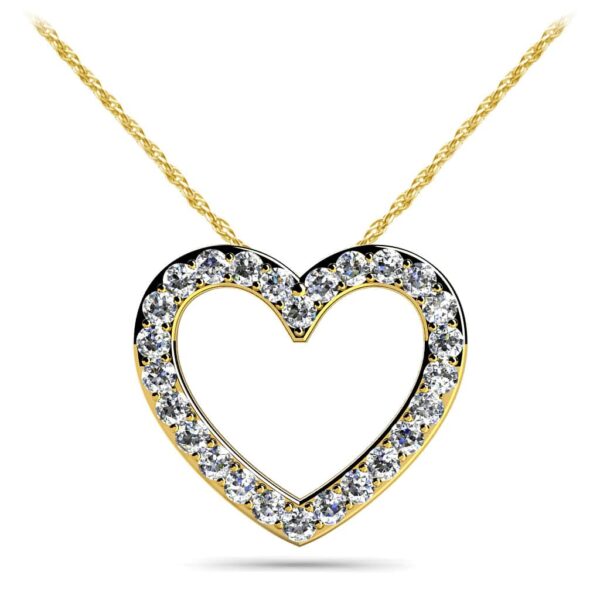 Perfect Diamond Heart Pendant