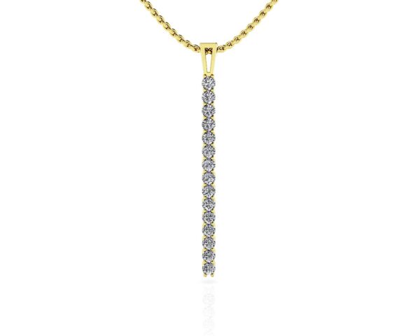Diamond Drop Bar Pendant