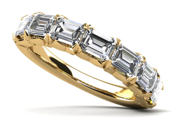 Emerald Cut Dreams Diamond Anniversary Ring