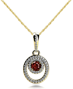 Custom engraved gold necklace with hidden birthstone representing elevated personalized jewelry trends for 2026