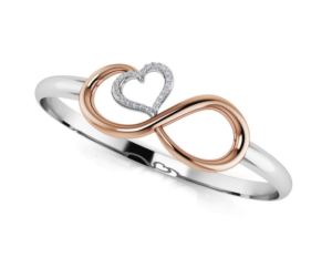 Mixed metal gold bracelet combining pink and white gold for versatile everyday jewelry styling