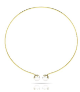 Double White Pearl Flexible Necklace sold at GEA Jewelers